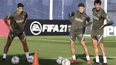 Day one for Luis Suárez as a new Atlético Madrid player