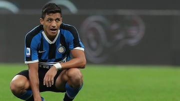 Alexis S&aacute;nchez, jugador del Inter de Mil&aacute;n, durante un partido.