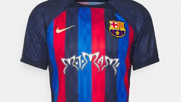 La camiseta del Barcelona, con el logo de Motomami.