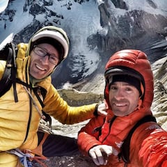 Los hermanos Pou abren una nueva vía en la Patagonia