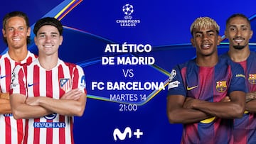 Atlético de Madrid vs Barcelona en Movistar Plus+