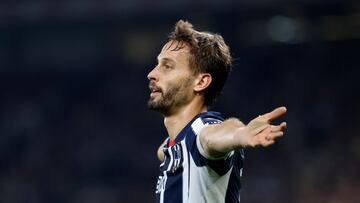 Soccer Football - Liga MX - Final - Second Leg - Monterrey v America - Estadio BBVA, Monterrey, Mexico - December 15, 2024 Monterrey's Sergio Canales reacts during the match REUTERS/Antonio Ojeda