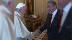 Papa Francisco boxea con Stallone al estilo de Rocky