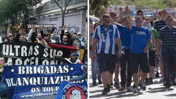 Ultras del Espanyol y del Alav&eacute;s. 