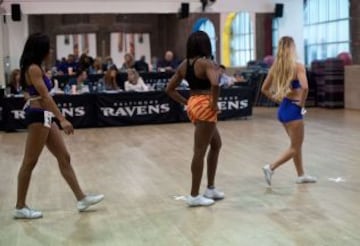 Han comenzado las pruebas para las chicas que quieran formar parte del equipo de animadoras de los Baltimore Ravens.