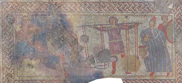 Arqueólogos se topan con un mosaico ‘perdido’ de la Guerra de Troya en mitad de Reino Unido: todo apunta a Esquilo