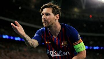 El delantero argentino del Barcelona, Leo Messi, durante un partido de Champions League.