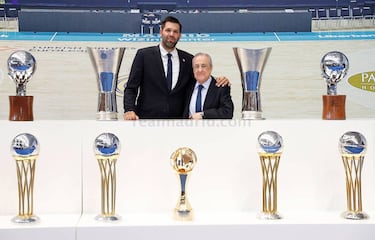 Felipe Reyes es una de las grandes leyendas del Real Madrid. Pilar básico en los compases iniciales del proyecto de Pablo Laso, el eterno capitán blanco se despidió este mes de junio del baloncesto tras 23 temporadas en la élite entre el Estudiantes (1998-2004) y el Madrid (2004-2021). Sus 17 temporadas en el Madrid le sitúan, junto a Corbalán y Romay, solo por detrás de Rullán (18) en la historia blanca. Nunca nadie antes jugó en el club blanco con 41 años, ni en fútbol ni en baloncesto. 
En 1.565 partidos le dio tiempo ha ganar 24 títulos, 23 con el Real: 7 Ligas, 6 Copas, 2 Euroligas, 1 ULEB, 1 Intercontinental y 6 Supercopas. Fue MVP en las temporadas 2009 y 2015 y en las finales de Liga de 2007 y 2013. Es el líder histórico de partidos (824) de la ACB y también en valoración con 10.598 créditos. Es primero en rebotes (4.725) y cuarto en puntos (8.332). 
