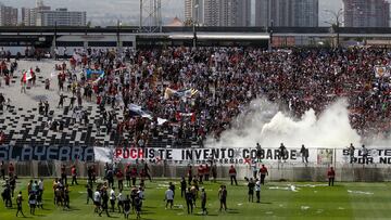 Santiago, 8 marzo 2024.
Se realiza el arengazo de la Garra Blanca en el Estadio Monumental previo al clasico contra Universidad de Chile
Jonnathan Oyarzun/Photosport