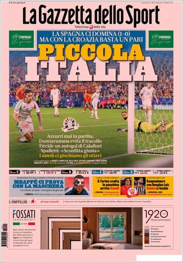 España es una fiesta, bravissimo... las portadas en prensa tras la victoria ante Italia