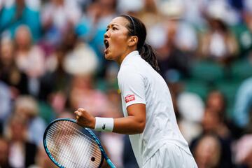 Harmony Tan of France celebrates 