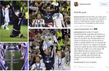 La celebración de los jugadores del Real Madrid en las redes sociales