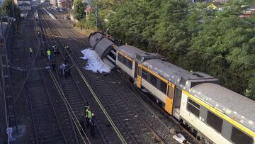 As&iacute; qued&oacute; el tren en O Porri&ntilde;o.