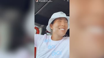 Muguruza arrasa en Instagram con este baile en el carro