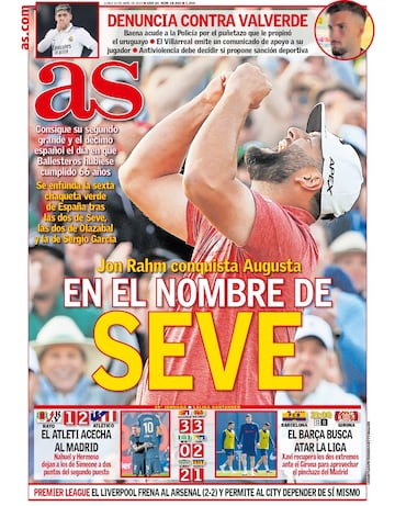 Las portadas de AS de abril