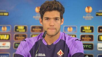 Marcos Alonso en rueda de prensa.