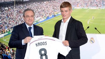 Florentino P¨¦rez: ¡°Kroos es uno de los grandes jugadores de la historia del Real Madrid¡±