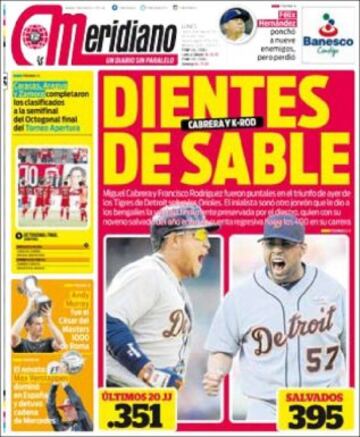 Portadas de la prensa mundial
