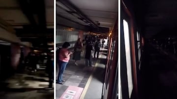 Usuarios reportan que se quedan atrapados al interior de vagones de la Línea B del Metro CDMX y sin luz.