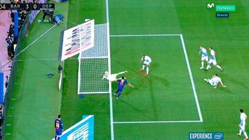 Su&aacute;rez reclam&oacute; otro gol no concedido al Barcelona