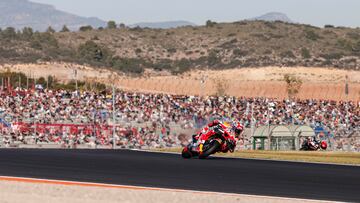 Marc Márquez con la Honda,