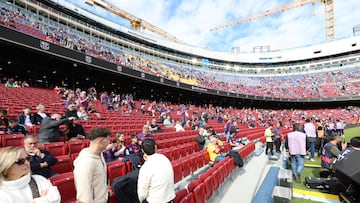 Imagen de las gradas del Spotify Camp Nou.