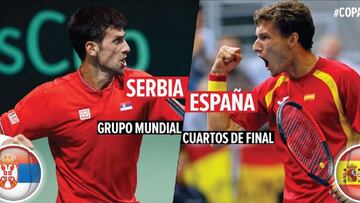 Novak Djokovic y Pablo Carre&ntilde;o liderar&aacute;n a Serbia y Espa&ntilde;a en los cuartos de final de Copa Davis.