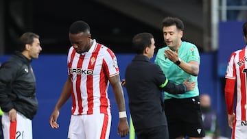 01/05/26 PARTIDOSEGUNDA DIVISION JORNADA 24
EIBAR - SPORTING GIJON
TARJETA ROJA EXPULSION JUAN FERNEY OTERO