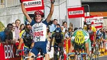 <b>SU LÍDER AMATEUR.</B> El escalador madrileño Gómez Marchante ha ganado, entre otras, la Vuelta a Vizcaya.