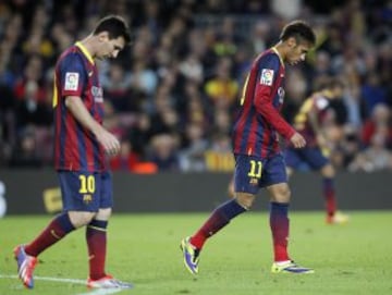 Barcelona-Espanyol. Messi y Neymar.