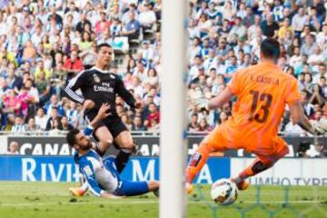 Cristiano marca el 0-1.