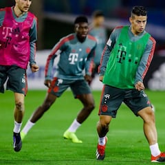 James vuelve a entrenamientos con el Bayern Múnich