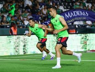 during the 15th round match between Leon and FC Juarez as part of the Liga BBVA MX Varonil, Torneo Clausura 2026 at Nou Camp Stadium, on April 18, 2026 in Leon, Guanajuato, Mexico.