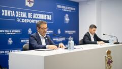 Álvaro García Diéguez, el nuevo presidente del Deportivo, en la Junta.