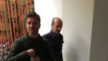 Xabi: "Es una contusión encima del tobillo, no es nada grave"