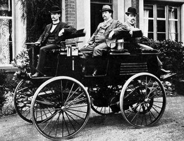 El coche eléctrico de Parker en 1884.