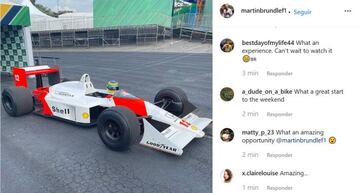 El McLaren Honda MP4/4, en el Instagram de Martin Brundle.