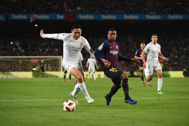 Barça's Malcom in tears after injury