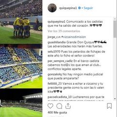 Pina pide unidad y carga contra Vizcaíno en un comunicado