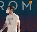 La plantilla del Barça vuelve a entrenar bajo restricciones