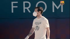 La plantilla del Barça vuelve a entrenar bajo restricciones