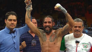 Antonio Margarito tras derrotar a Carlson. 