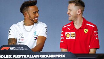 Primer pique Hamilton-Vettel sobre la redes sociales
