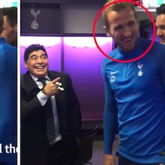 Maradona, Harry Kane y la escena más surrelista que vas a ver en años