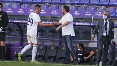 Photogenic/Miguel &Atilde;ngel Santos. Valladolid. 4/7/2020. 
 33 jornada de La Liga Santander entre el Real Valladolid - D. Alav&Atilde;&copy;s
 CAMBIO DE MIGUEL