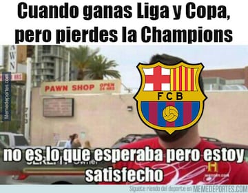Los memes del título del Barça se acuerdan del Real Madrid