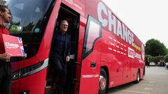 British opposition Labour Party leader Keir Starmer arrives to a campaign event at a farm in Oxfordshire, Britain, July 1, 2024. REUTERS/Phil Noble