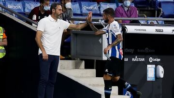 Fran Mérida con Vicente Moreno.
