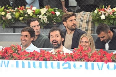 Raúl González Blanco, Fernando Llorente y Sergio Llull.