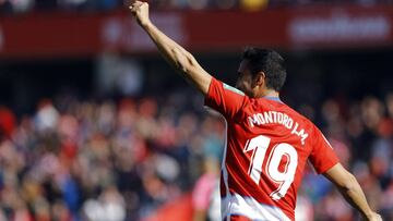Ángel Montoro tras marcar su primer gol en Primera.
